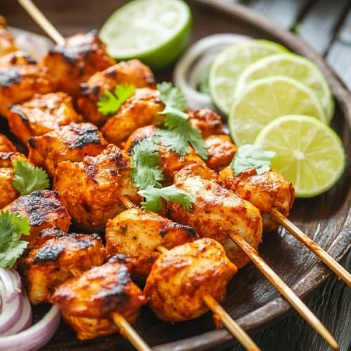Chicken Tikka Kebabs: A Flavorful Air-Fried Delight!