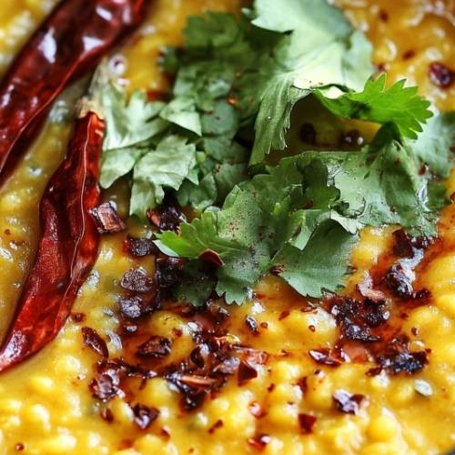 Tadka Dal (Lentil Curry) A cozy, spicy bowl of comfort with a sizzling twist of flavor!