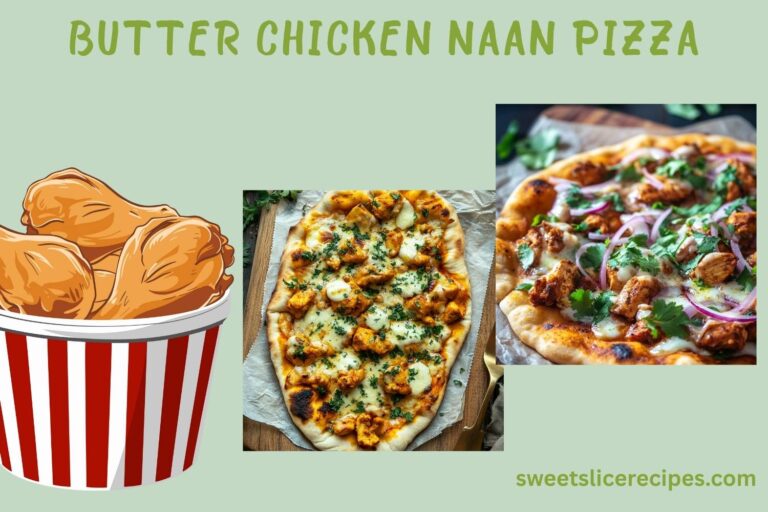 butter chicken naan pizza