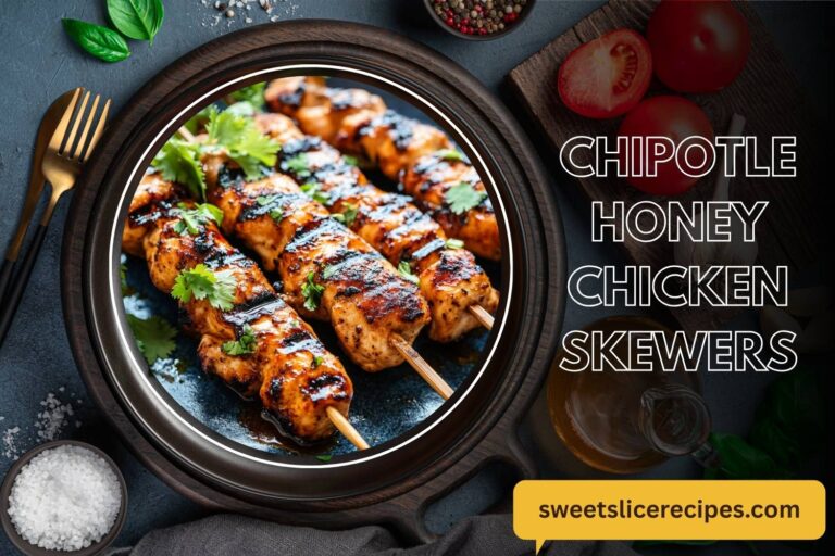 chipotle honey chicken skewers