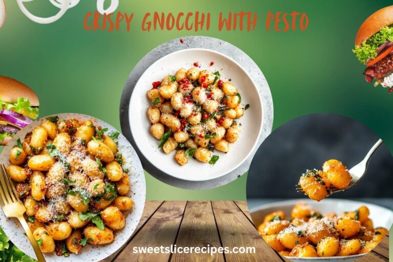 crispy gnocchi with pesto