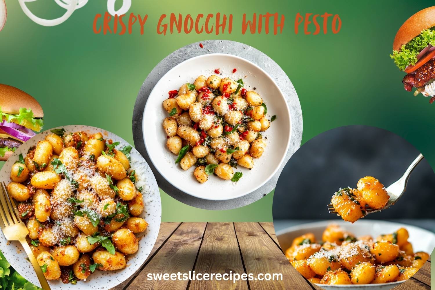 crispy gnocchi with pesto