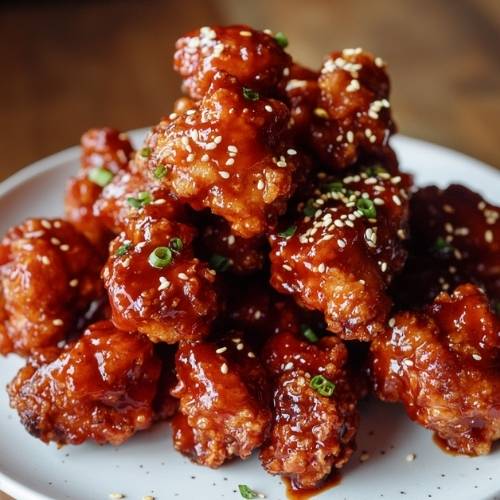 Korean Fire Chicken: Spicy, Cheesy, and Totally Addictive!