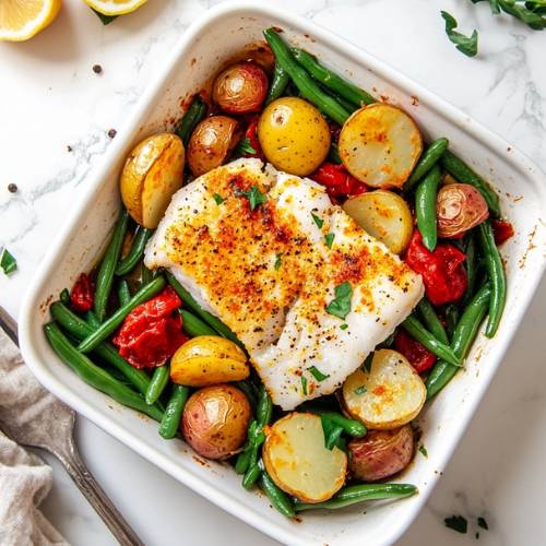 Harissa Green Beans and Potatoes: A Flavorful Good Friday Delight
