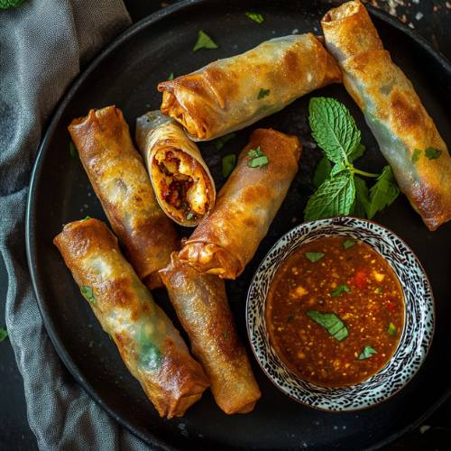 Spicy Spring Rolls (Crispy, Flavorful & Easy Recipe) - Sweetslice Recipes