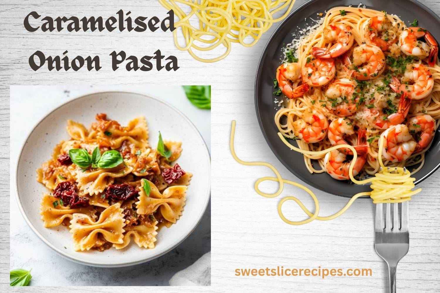 caramelised onion pasta