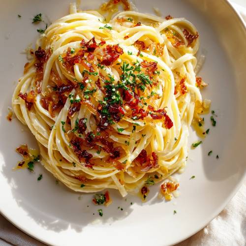 Caramelized Onion and Chili Oil Pasta: A Bold & Flavorful Comfort Dish 