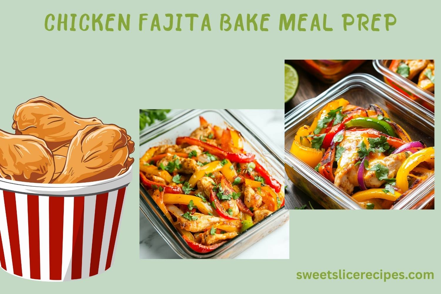 chicken fajita bake meal prep