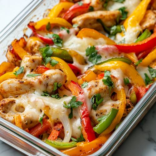Chicken Fajita Bake Meal Prep: A Flavorful and Protein-Packed Dish
