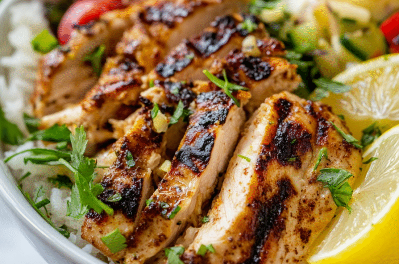 High Protein Chicken Shawarma Rice Bowls: A Flavorful and Filling Meal!