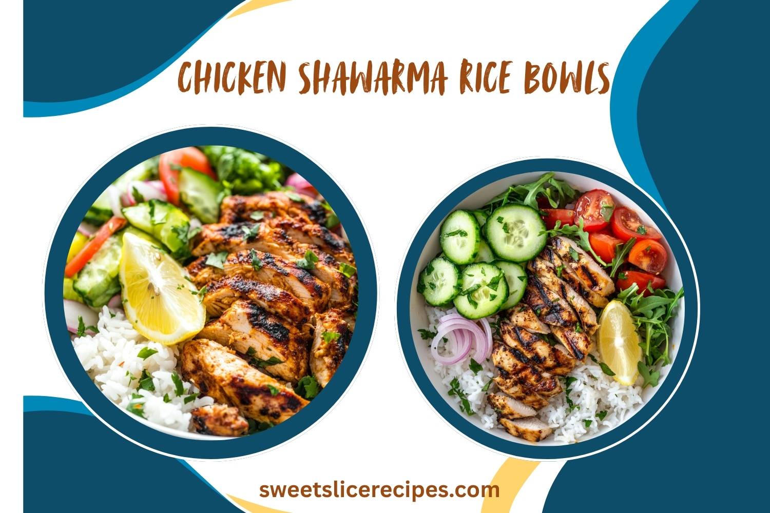 chicken shawarma rice bowls
