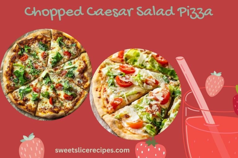 chopped caesar salad pizza