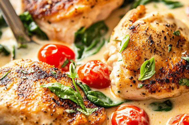 Creamy Tuscan Chicken: A Delicious Low-Carb Dinner
