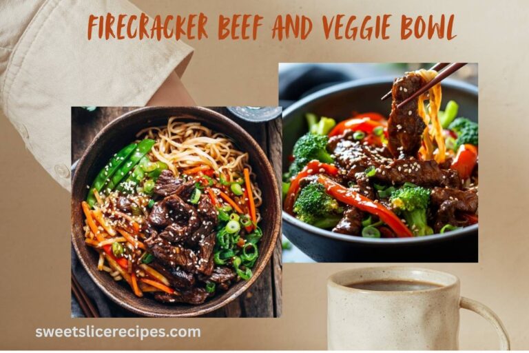 firecracker beef and veggie bowl