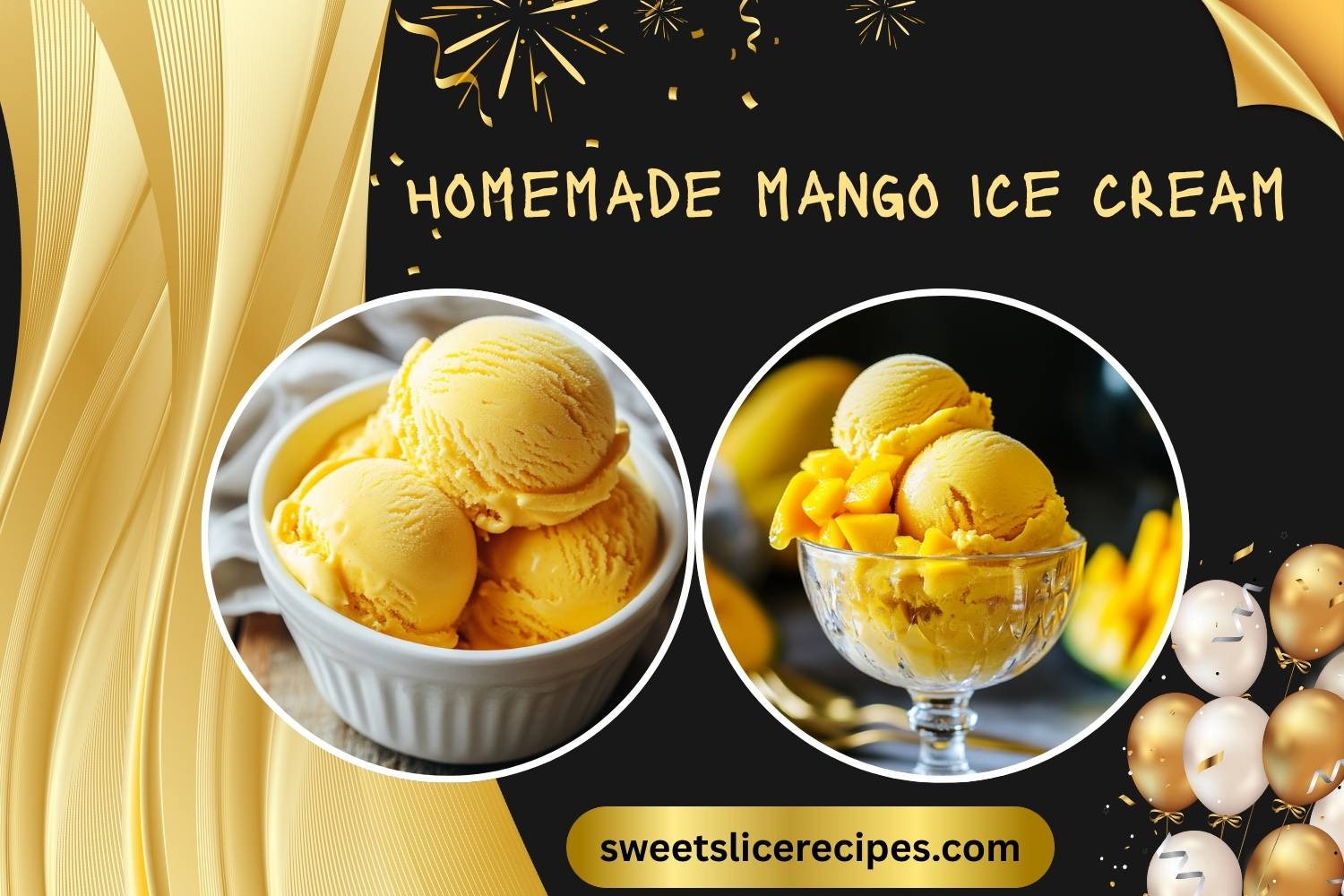 Mango Ice Notes Homemade Mango Ice Cream (with only 3 ingredients) - Sweetslice Recipes