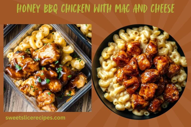 honey bbq chicken with mac and cheese