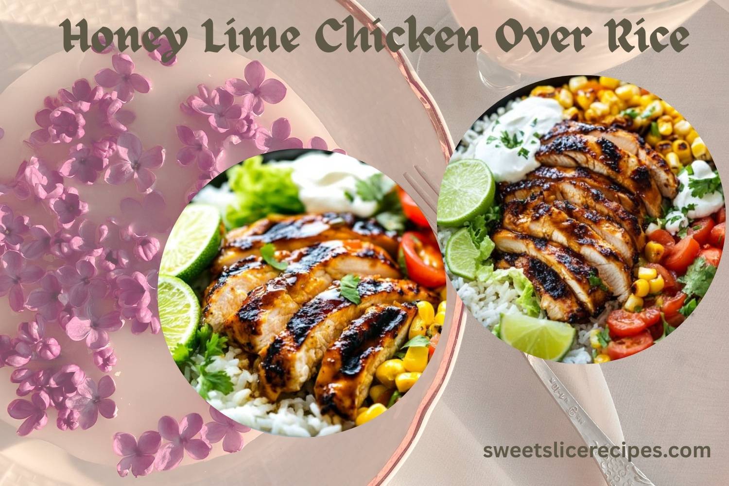 honey lime chicken over rice