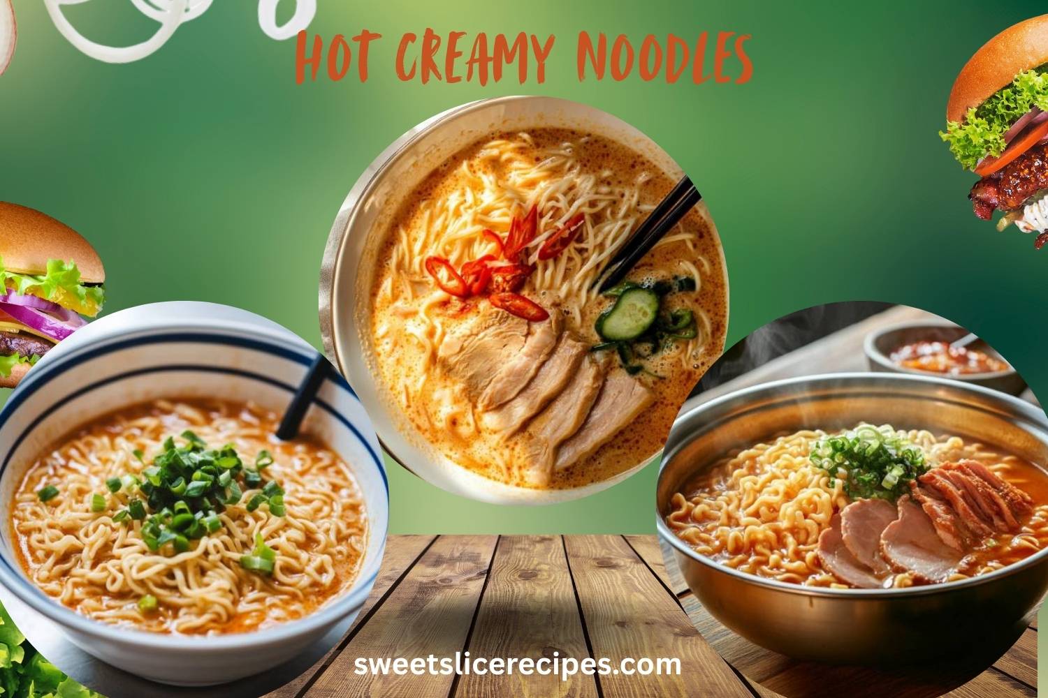 hot creamy noodles