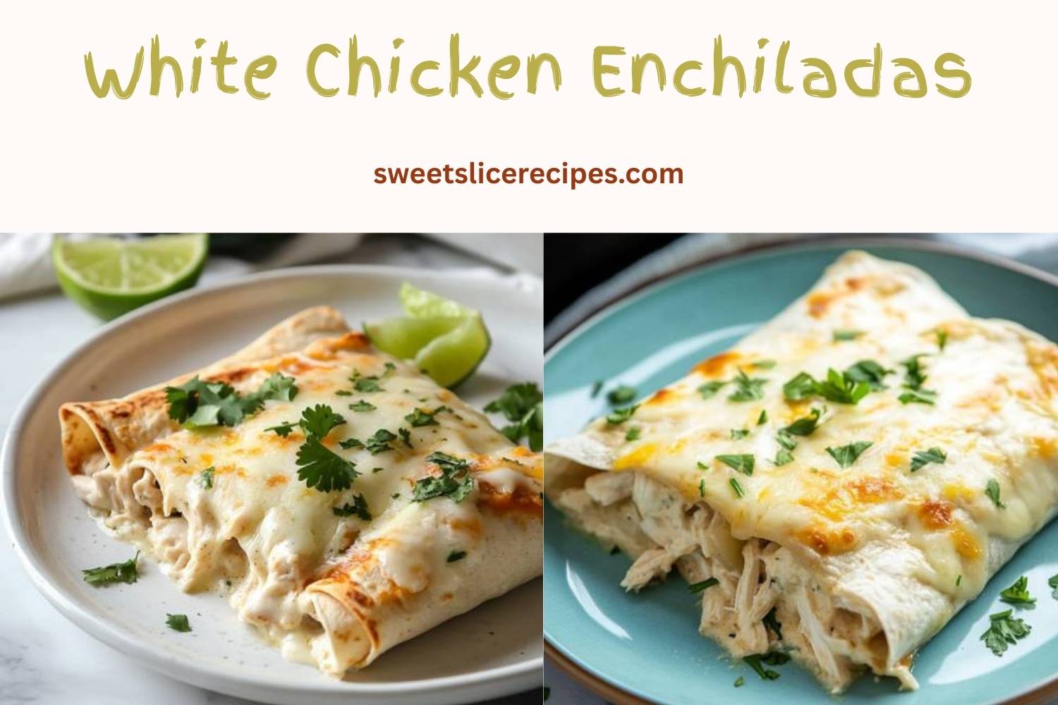 white chicken enchiladas