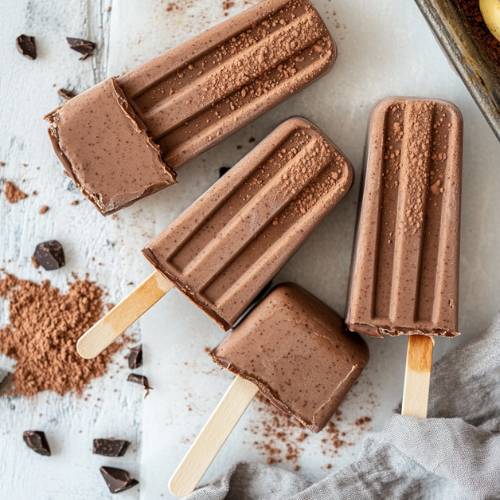 Chocolate Banana Protein Pops