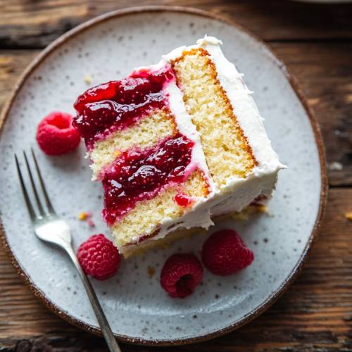 Mom’s Favorite Lemon Raspberry Cake