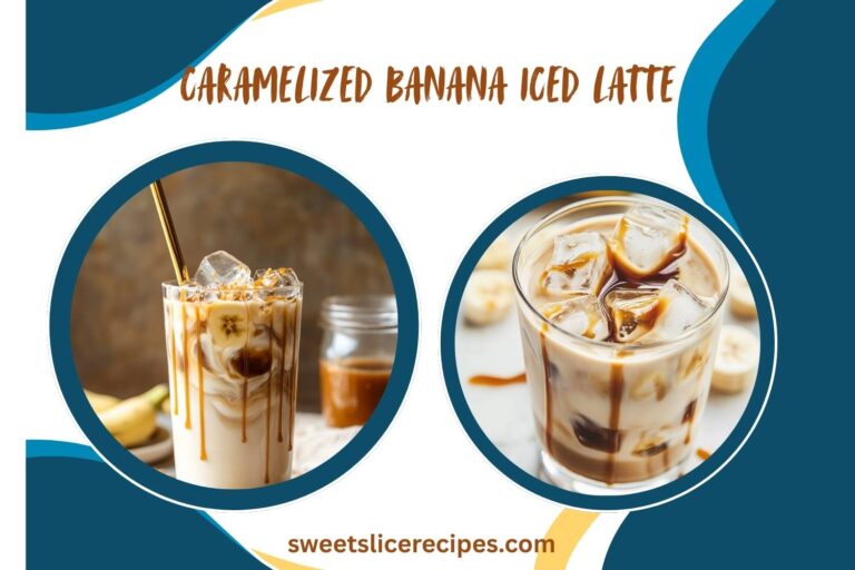 caramelized banana iced latte