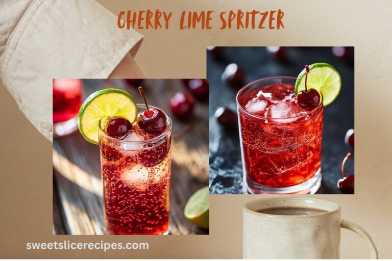 cherry lime spritzer