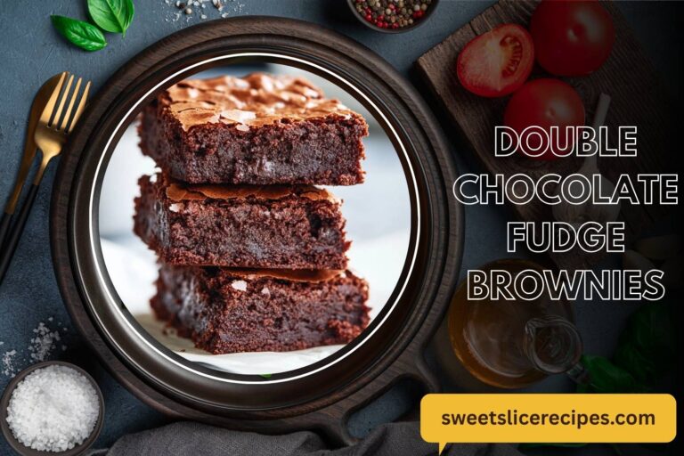 double chocolate fudge brownies