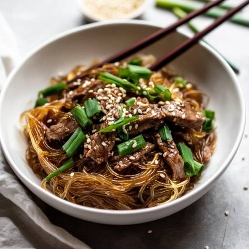 Mongolian Beef Glass Noodles: A Delicious 20-Minute Meal