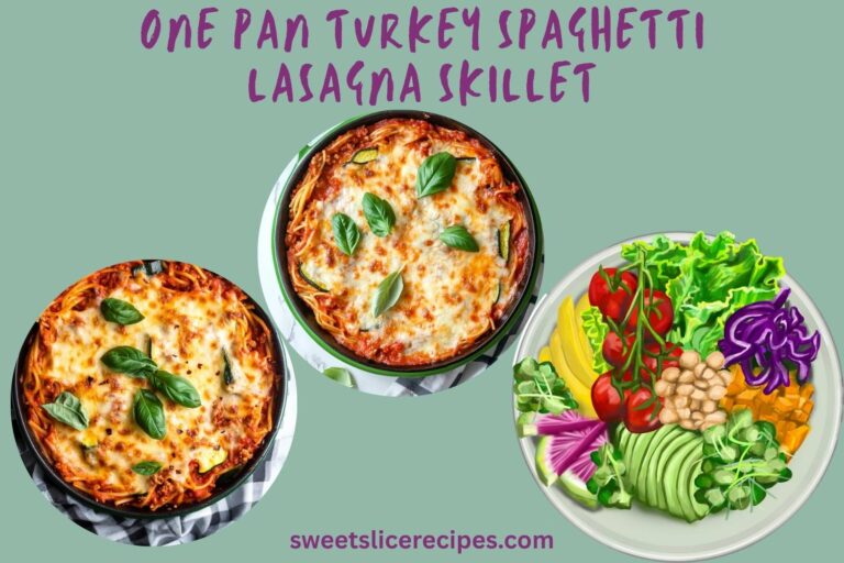 one pan turkey spaghetti lasagna skillet