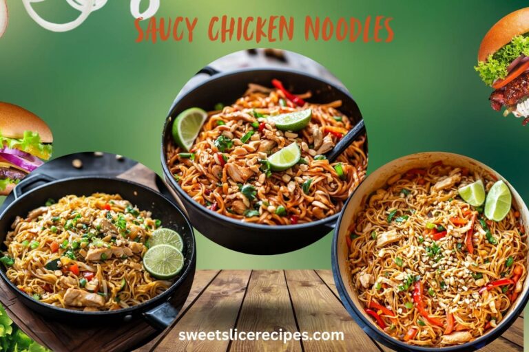 saucy chicken noodles