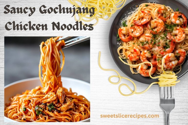 saucy gochujang chicken noodles