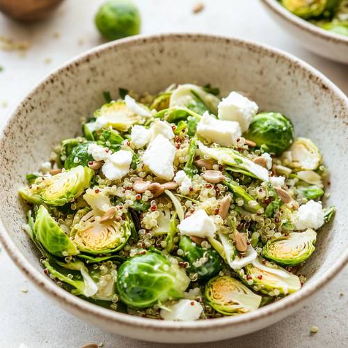 Shaved Brussels Sprouts Salad with Champagne Vinaigrette