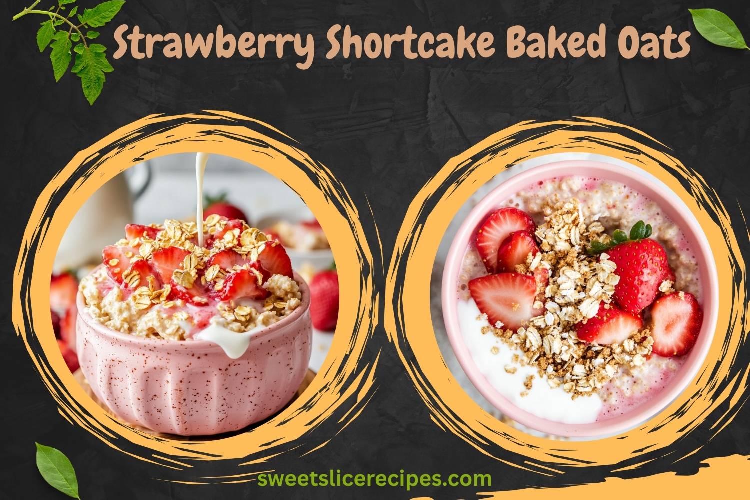 strawberry shortcake baked oats