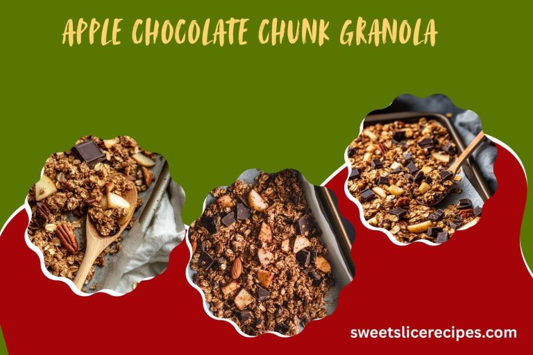 apple chocolate chunk granola