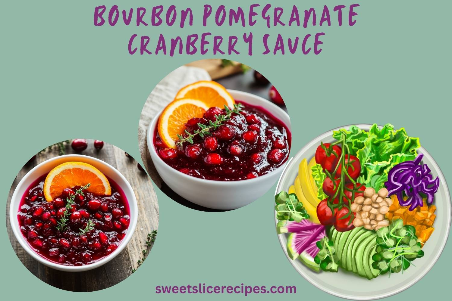 bourbon pomegranate cranberry sauce