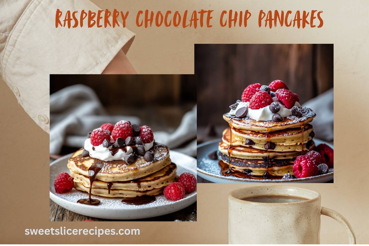 raspberry chocolate chip pancakes