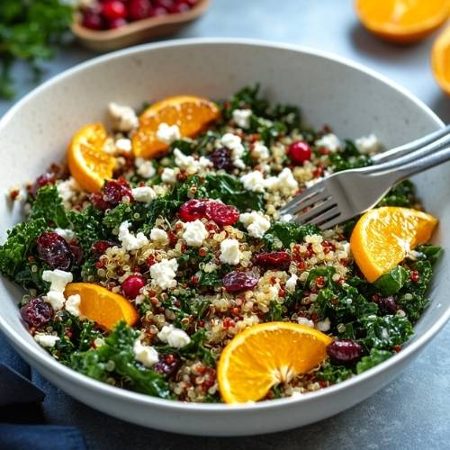 Sheet Pan Warm Kale Salad with Sausage and Creamy Maple-Dijon Vinaigrette