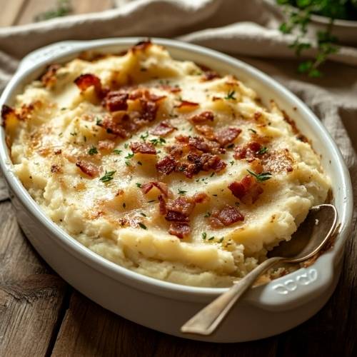 Twice Baked Mashed Potatoes (Without the Hassle of Twice Baking)