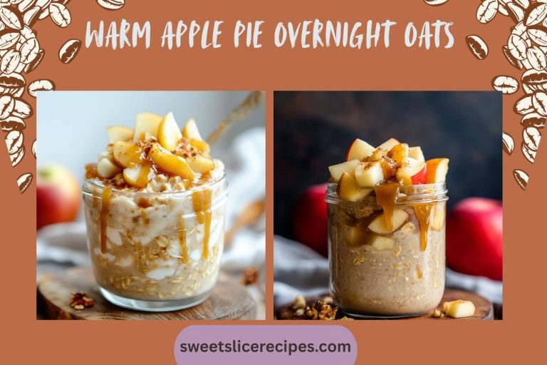 warm apple pie overnight oats
