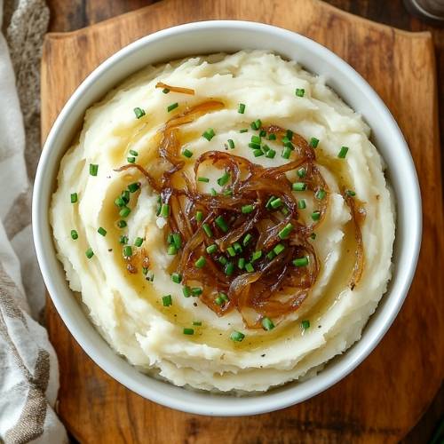 Best Ever Caramelized Onion Mashed Potatoes