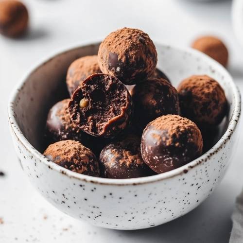 chickpea chocolate truffles