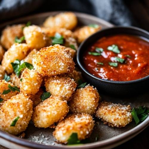 crispy parmesan gnocch