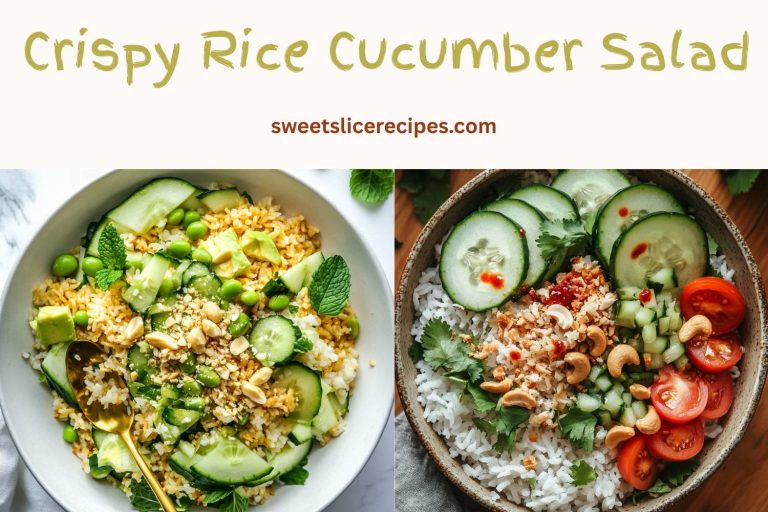 crispy rice cucumber salad
