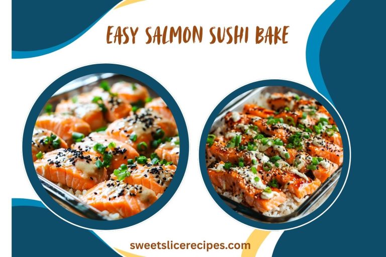 easy salmon sushi bake