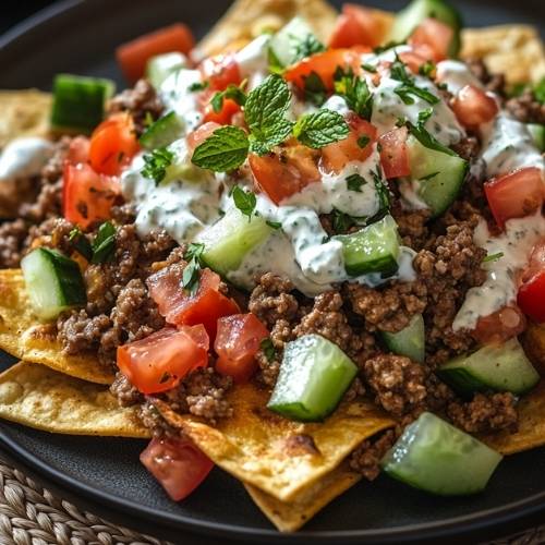 Greek Style Nachos