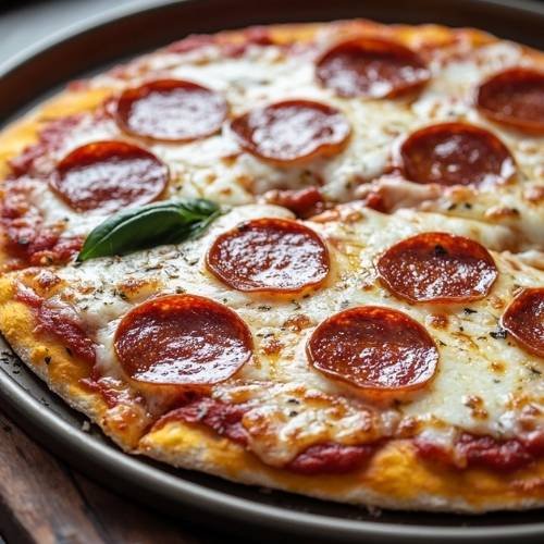 Low Carb Pepperoni Pizza – Crispy, Cheesy, and Totally Satisfying! 