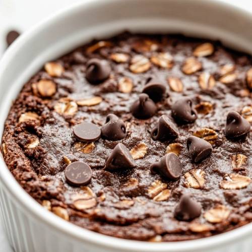 One-Pan High-Protein Brownie Oatmeal Bake
