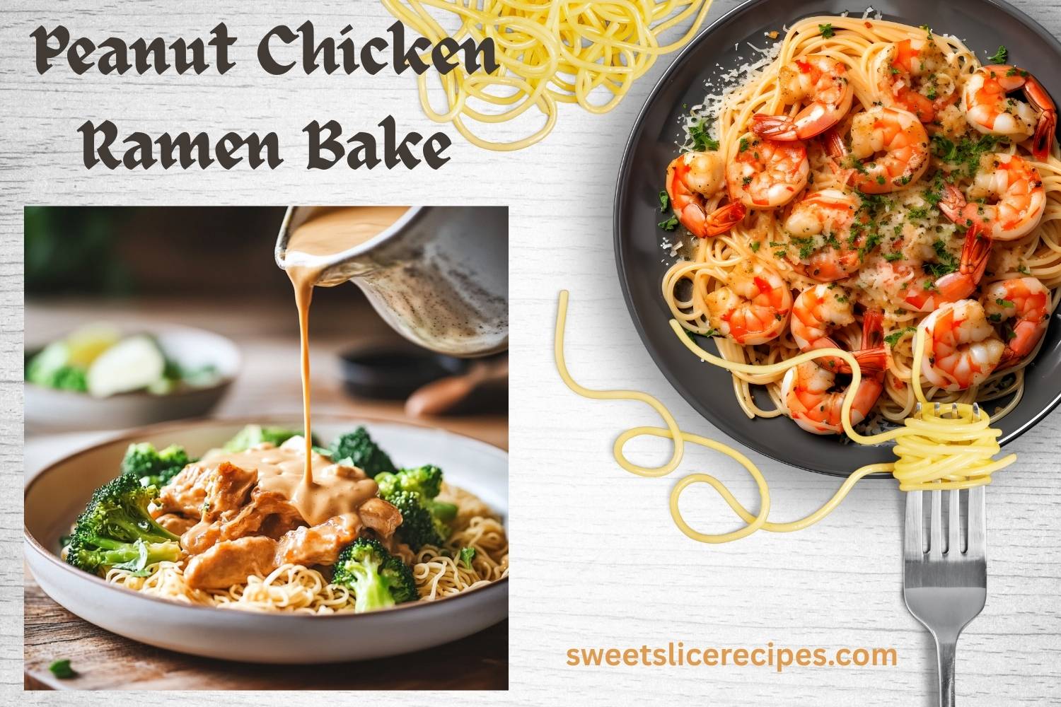 peanut chicken ramen bake