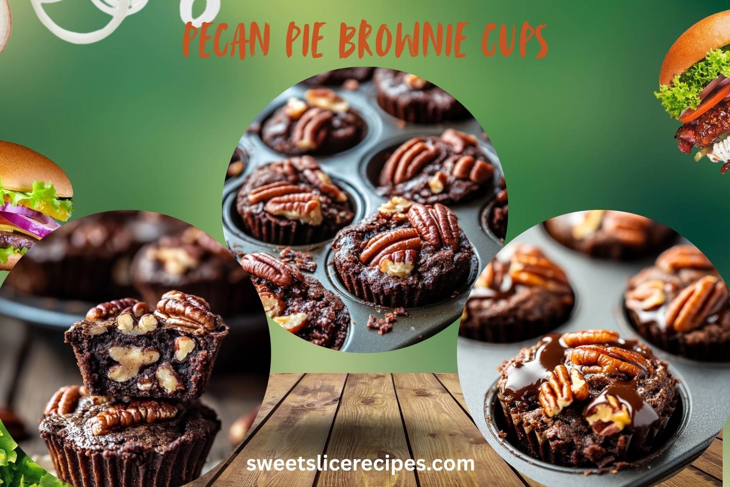 pecan pie brownie cups